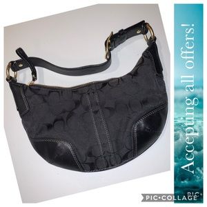 Coach boho over shoulder bag.